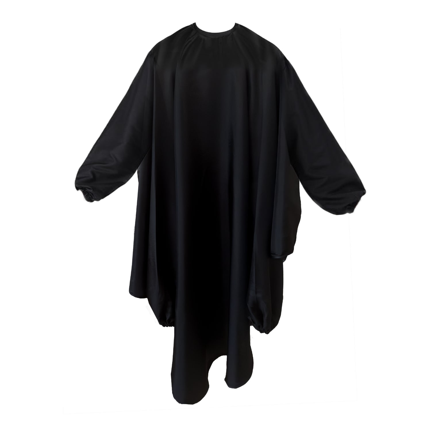 Beaupretty Salon Cape Mit Ärmeln – Wasserdichte Friseurschürze Mit Reißverschluss (Schwarz, Größe M/L)